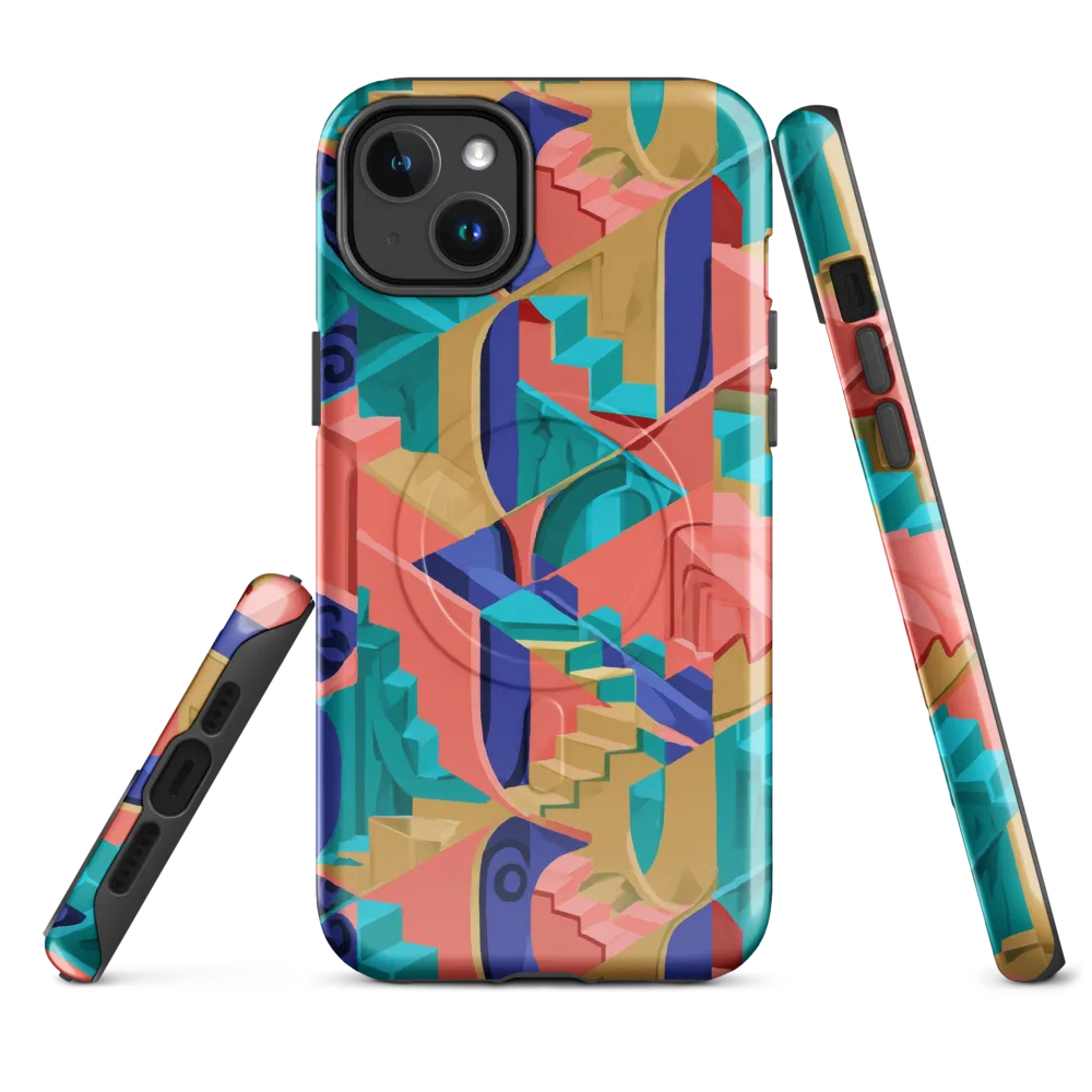 Chromatic Stairwell on MagSafe Tough Case for iPhone® — Front