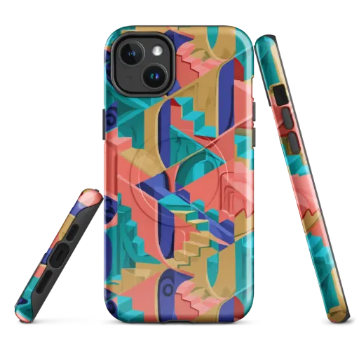 Chromatic Stairwell on a MagSafe Tough Case for iPhone®