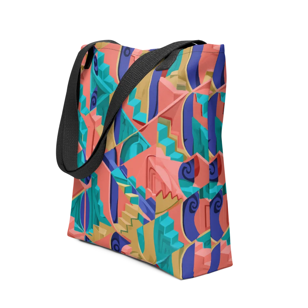 Chromatic Stairwell on Tote Bag — Front