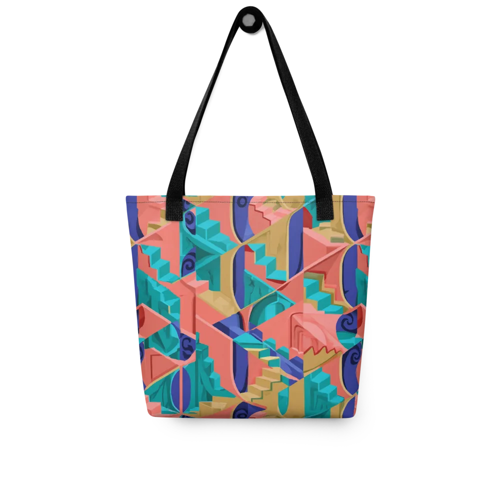 Chromatic Stairwell on Tote Bag — Front
