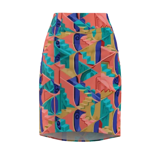 Chromatic Stairwell on a Pencil Skirt