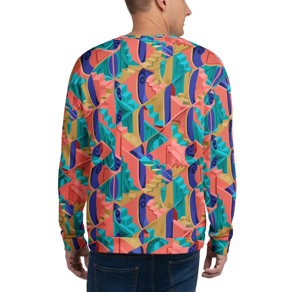 Chromatic Stairwell on Sweatshirt — Back
