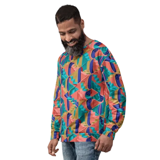 Chromatic Stairwell on a Sweatshirt
