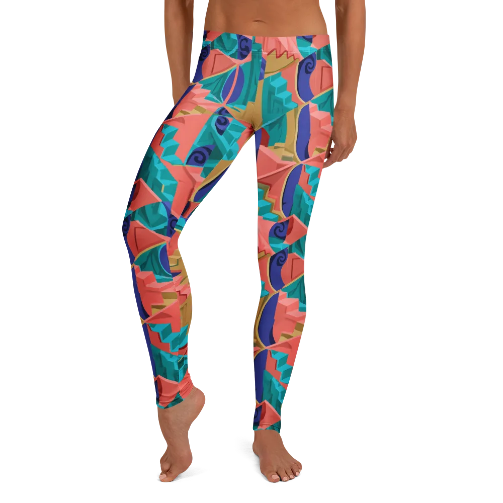 Chromatic Stairwell on Leggings — Front