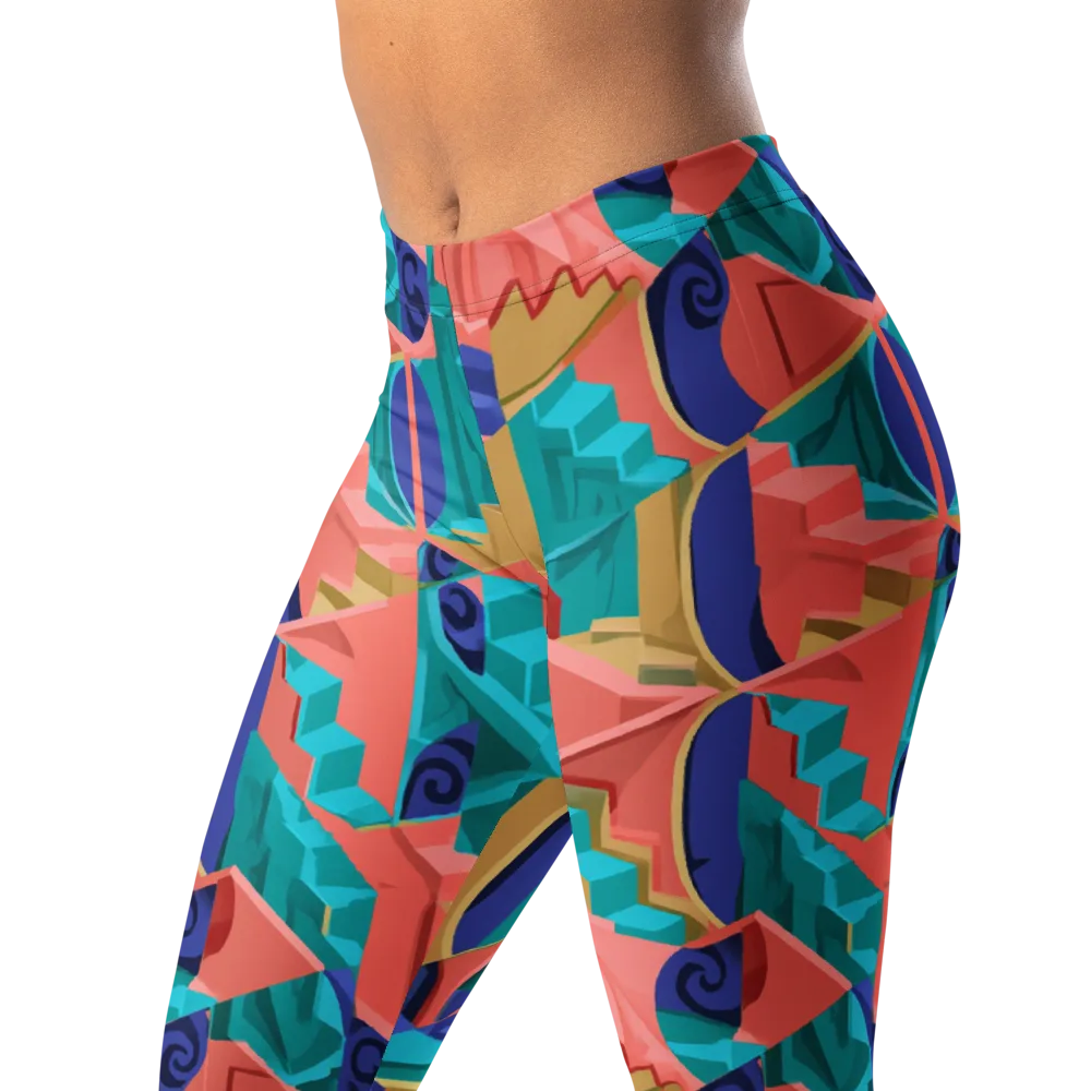Chromatic Stairwell on Leggings — Left Front