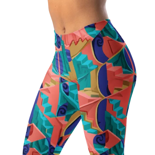 Chromatic Stairwell on a Leggings