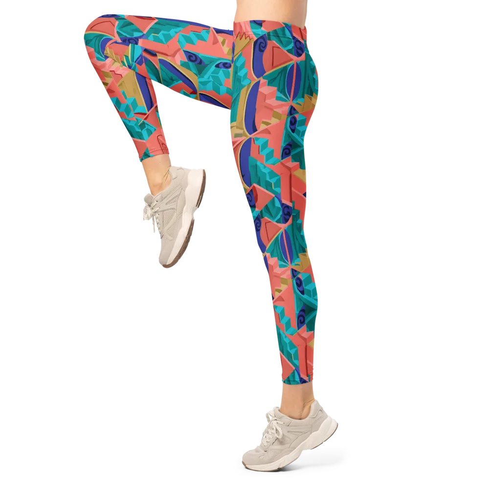 Chromatic Stairwell on Leggings — Left