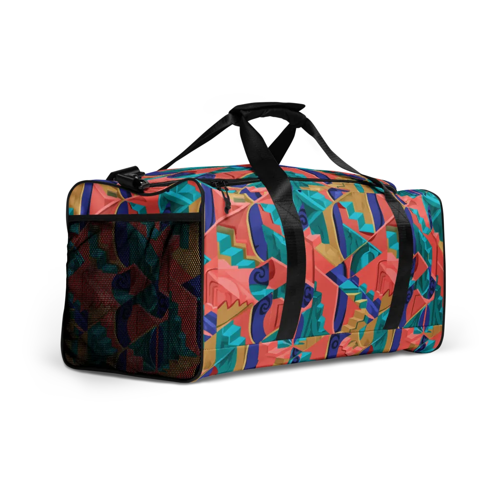 Chromatic Stairwell on Duffle Bag — Right Front
