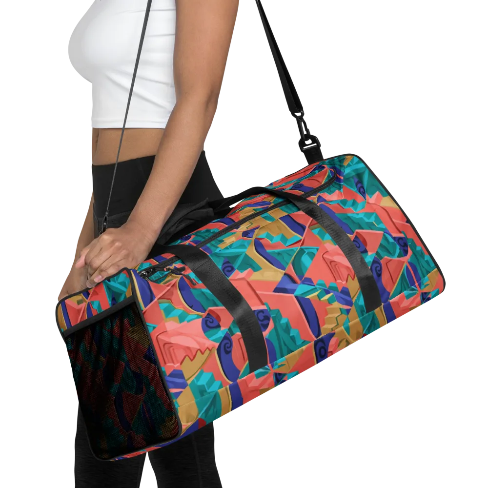 Chromatic Stairwell on Duffle Bag — Front