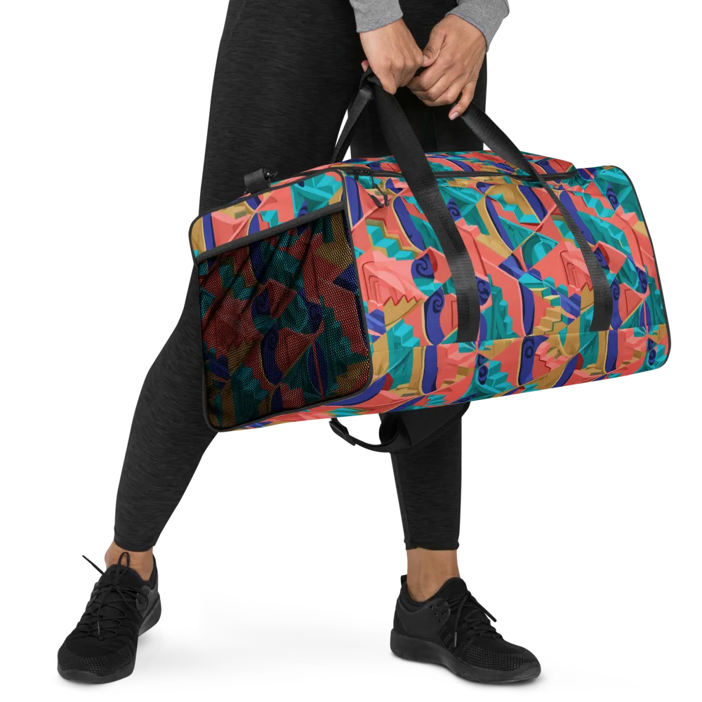 Chromatic Stairwell on Duffle Bag — Right Front