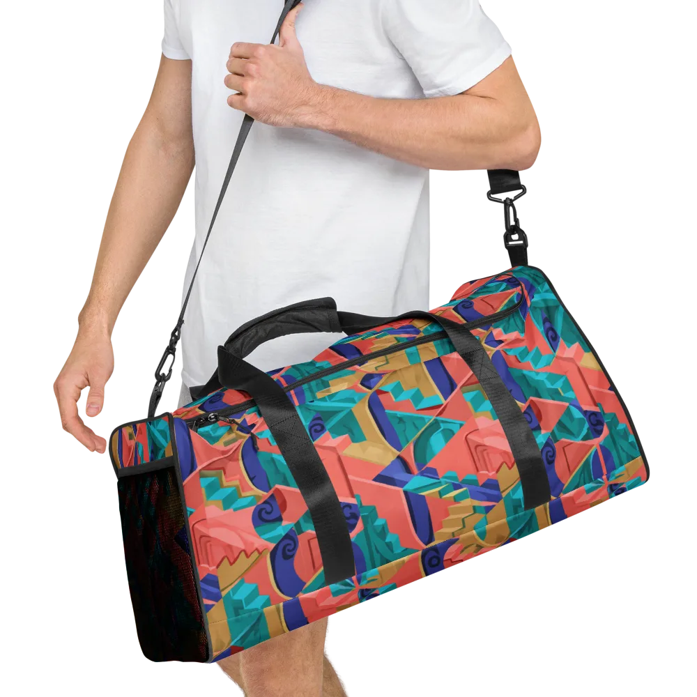 Chromatic Stairwell on Duffle Bag — Right Front