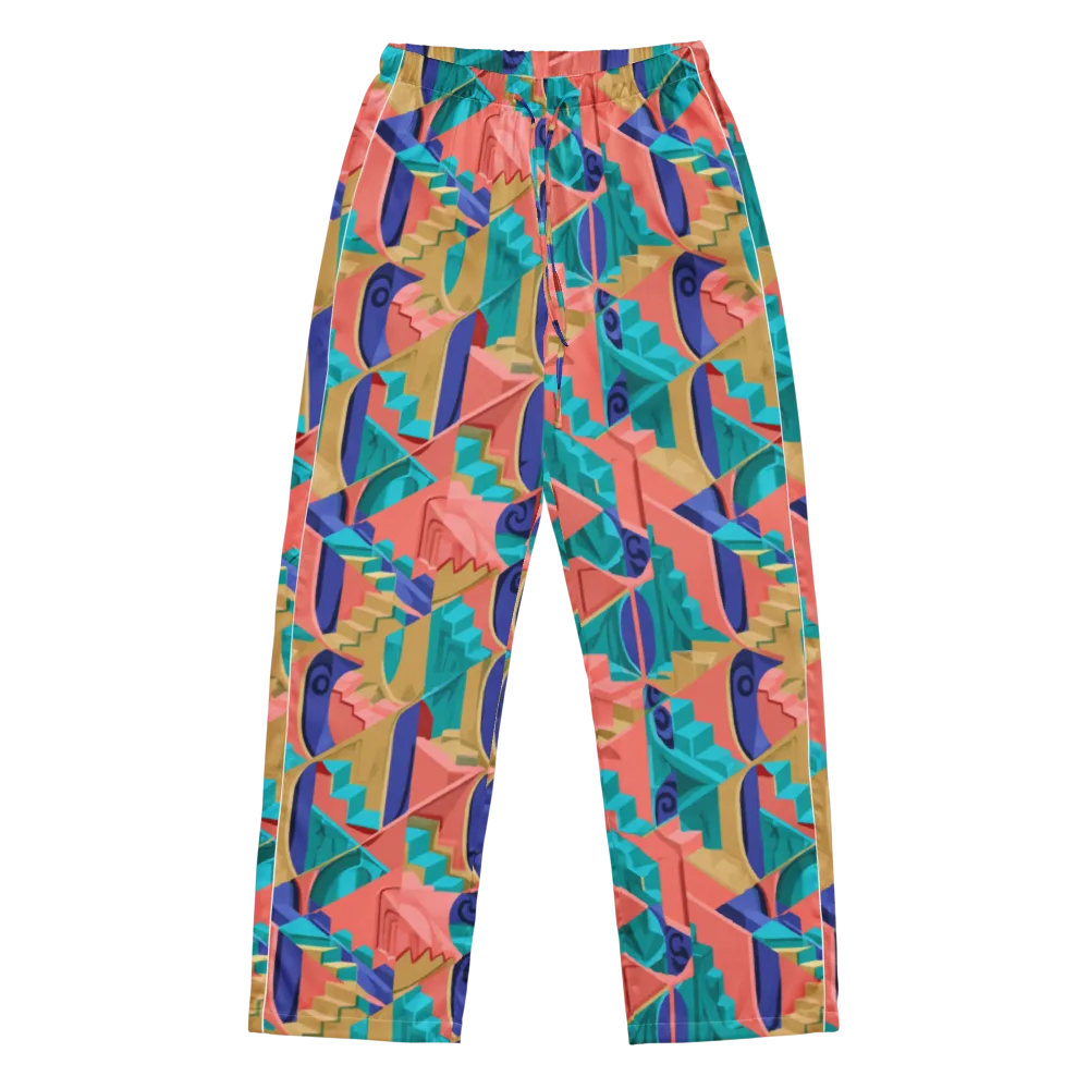 Chromatic Stairwell on Women's Pajama Pants — Front