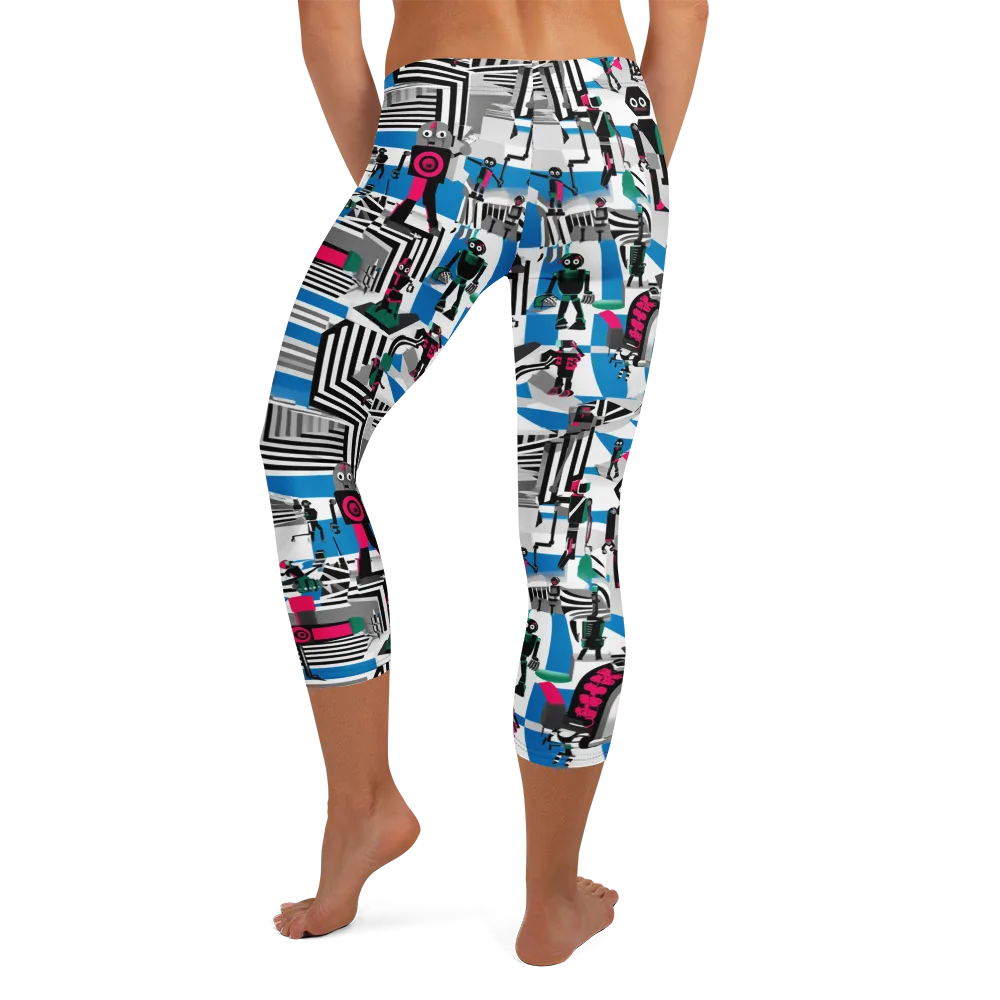 Synthetic Circus on Capri Leggings — Back