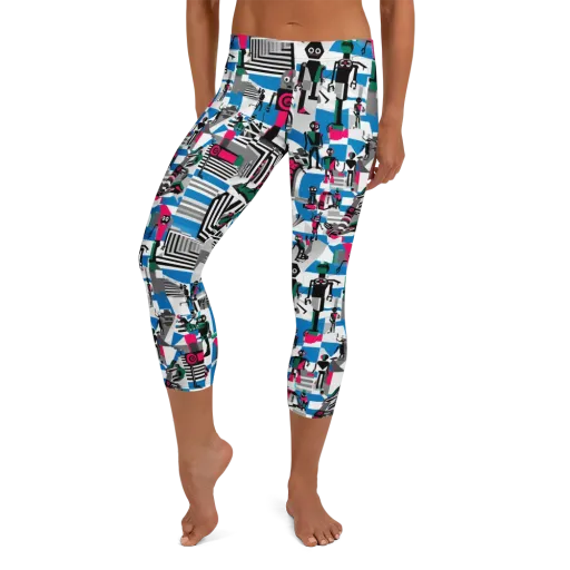Synthetic Circus on a Capri Leggings