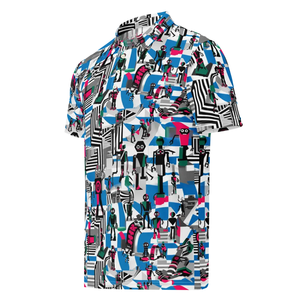 Synthetic Circus on Men's Slim Fit Polo Shirt — Left Front
