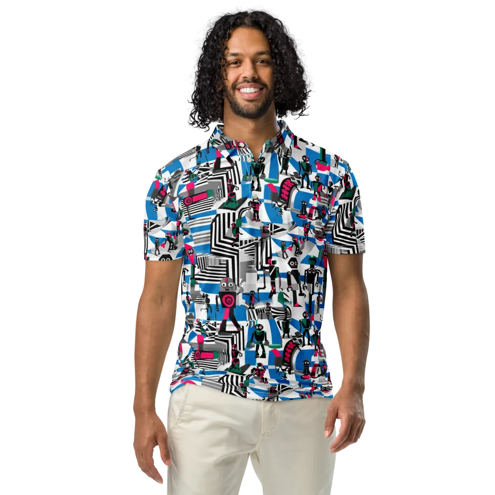 Synthetic Circus on Men's Slim Fit Polo Shirt — Front