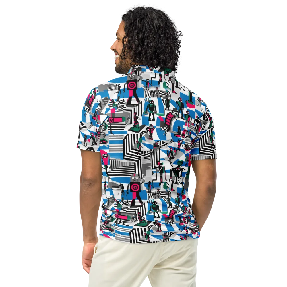 Synthetic Circus on Men's Slim Fit Polo Shirt — Back