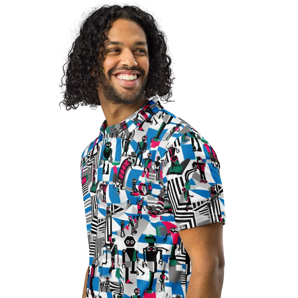 Synthetic Circus on Men's Slim Fit Polo Shirt — Left Front