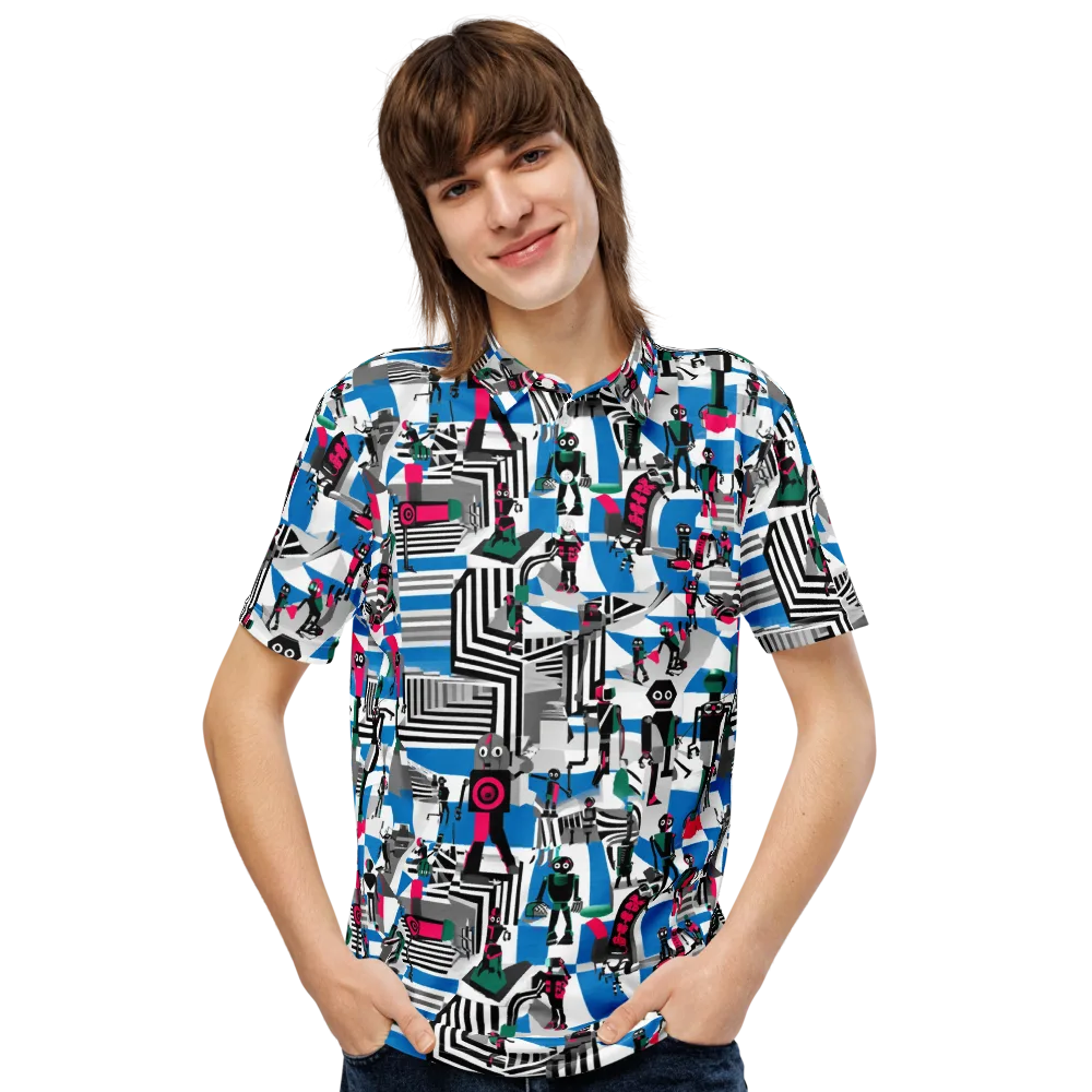 Synthetic Circus on Men's Slim Fit Polo Shirt — Front