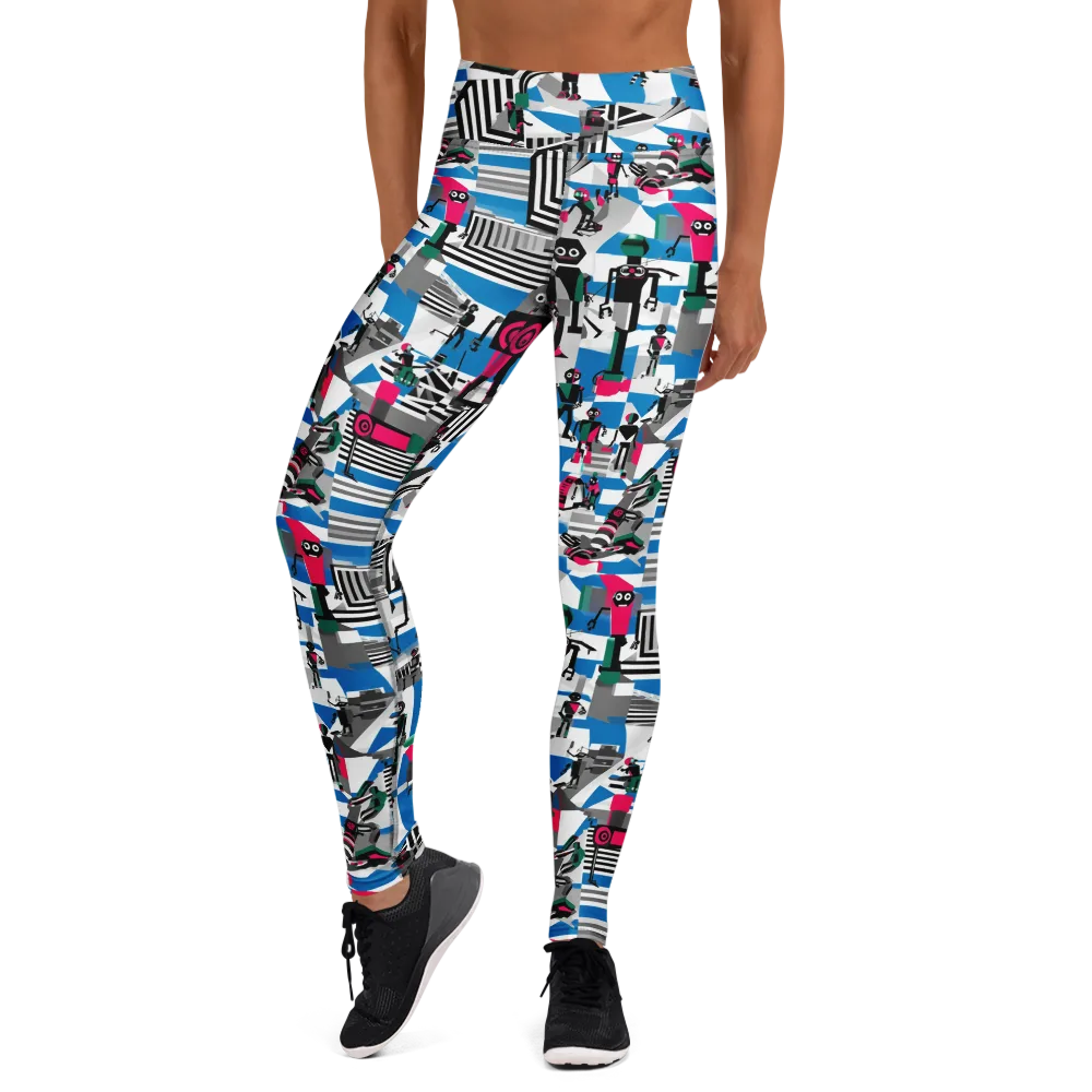 Synthetic Circus on Yoga Leggings — Front