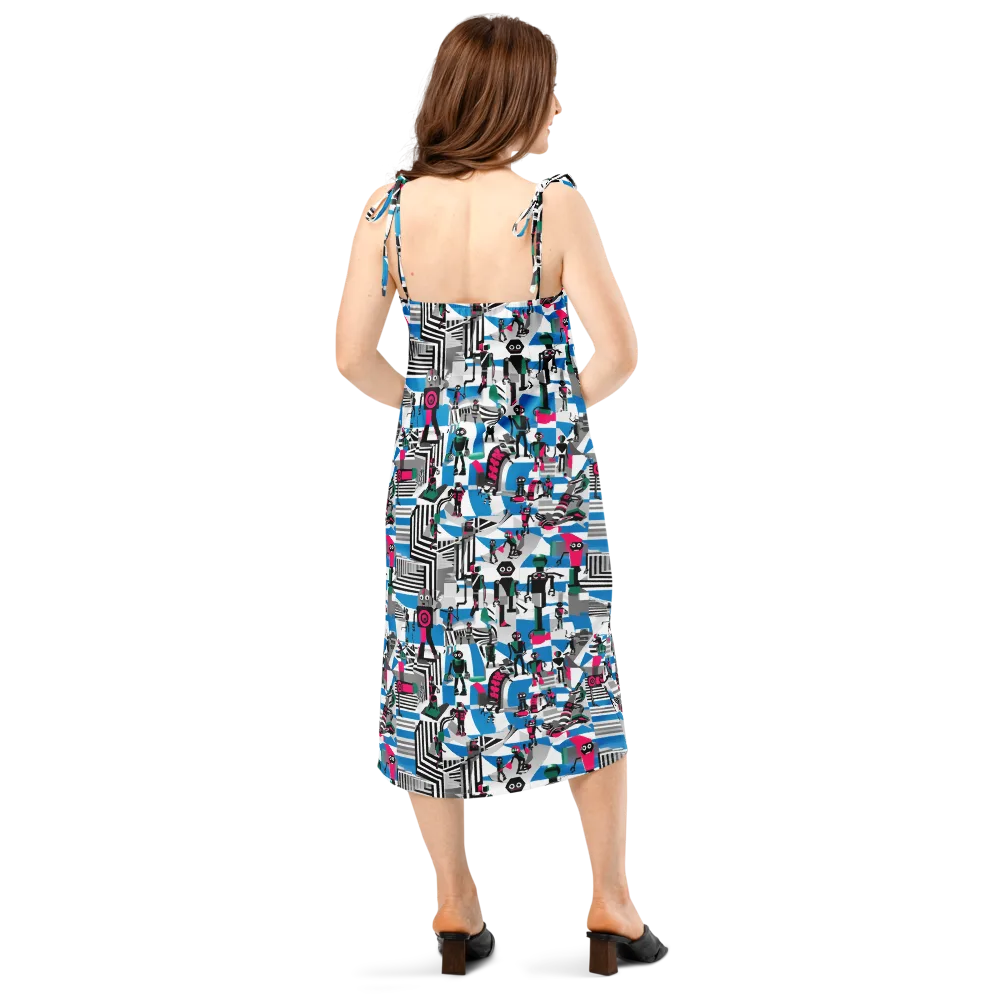 Synthetic Circus on Slip Dress — Back