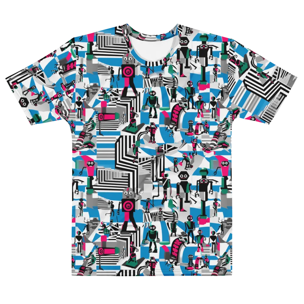 Synthetic Circus on Men's Cotton Crew Neck T-Shirt — Front