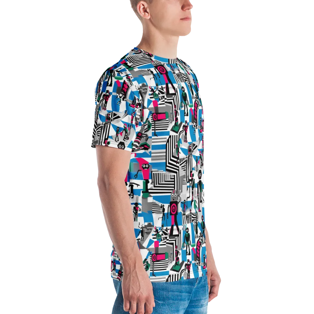 Synthetic Circus on Men's Crew Neck T-Shirt — Right