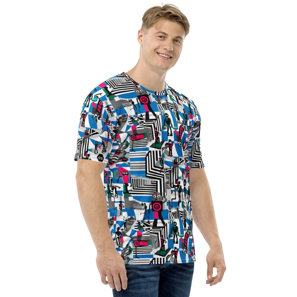 Synthetic Circus on Men's Crew Neck T-Shirt — Right