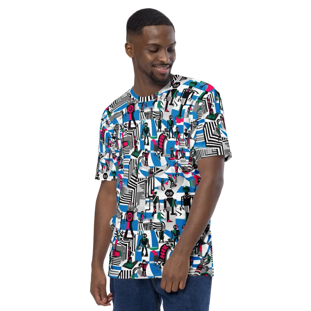 Synthetic Circus on Men's Crew Neck T-Shirt — Left
