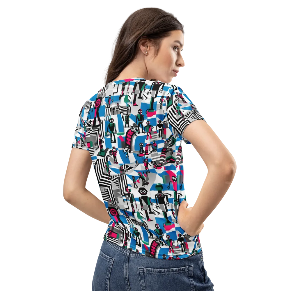 Synthetic Circus on Women's Crew Neck T-Shirt — Back