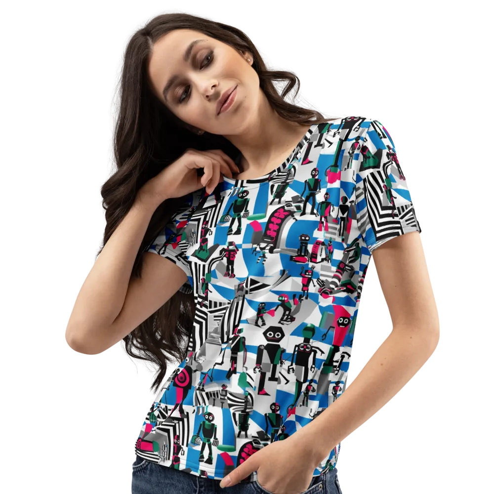Synthetic Circus on Women's Crew Neck T-Shirt — Left Front