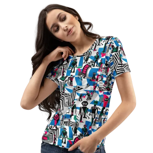 Synthetic Circus on a Women's Crew Neck T-Shirt
