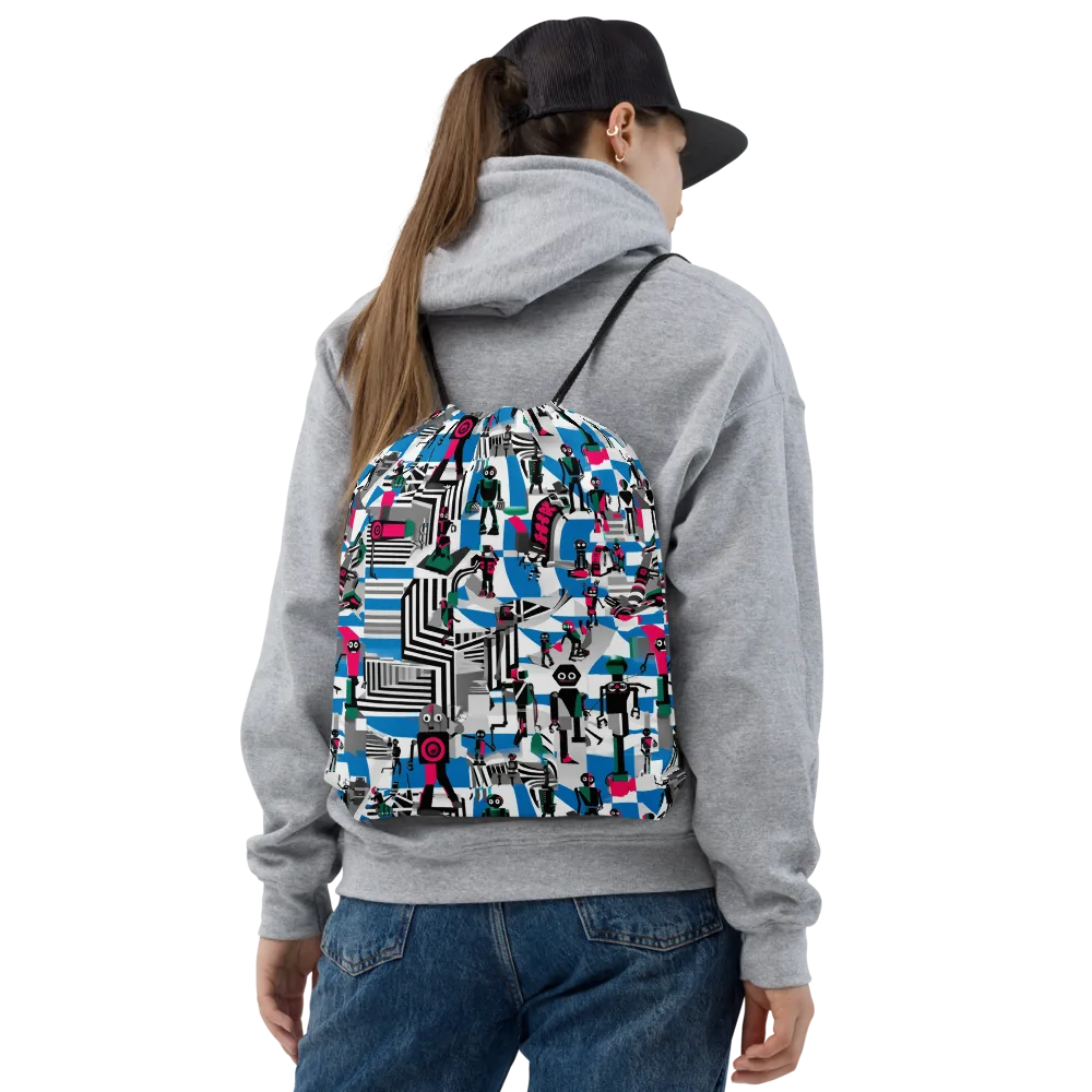 Synthetic Circus on Drawstring Bag — Front