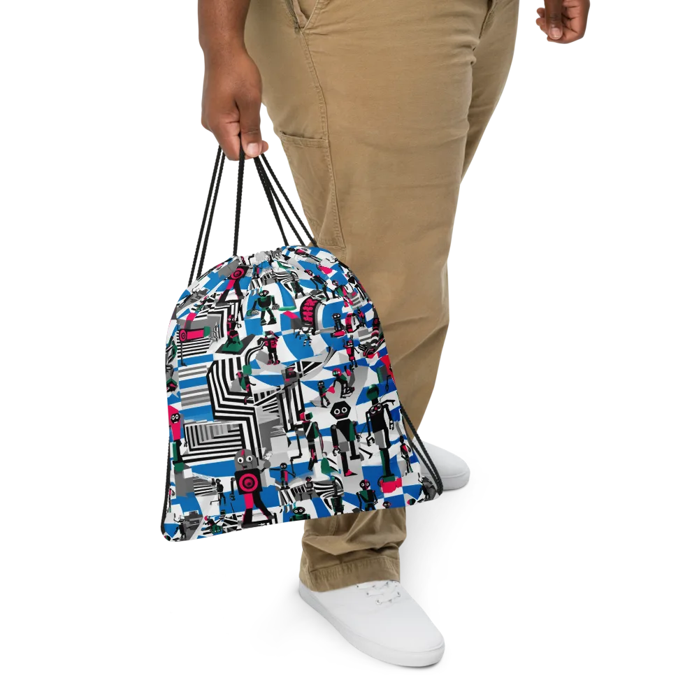 Synthetic Circus on Drawstring Bag — Front
