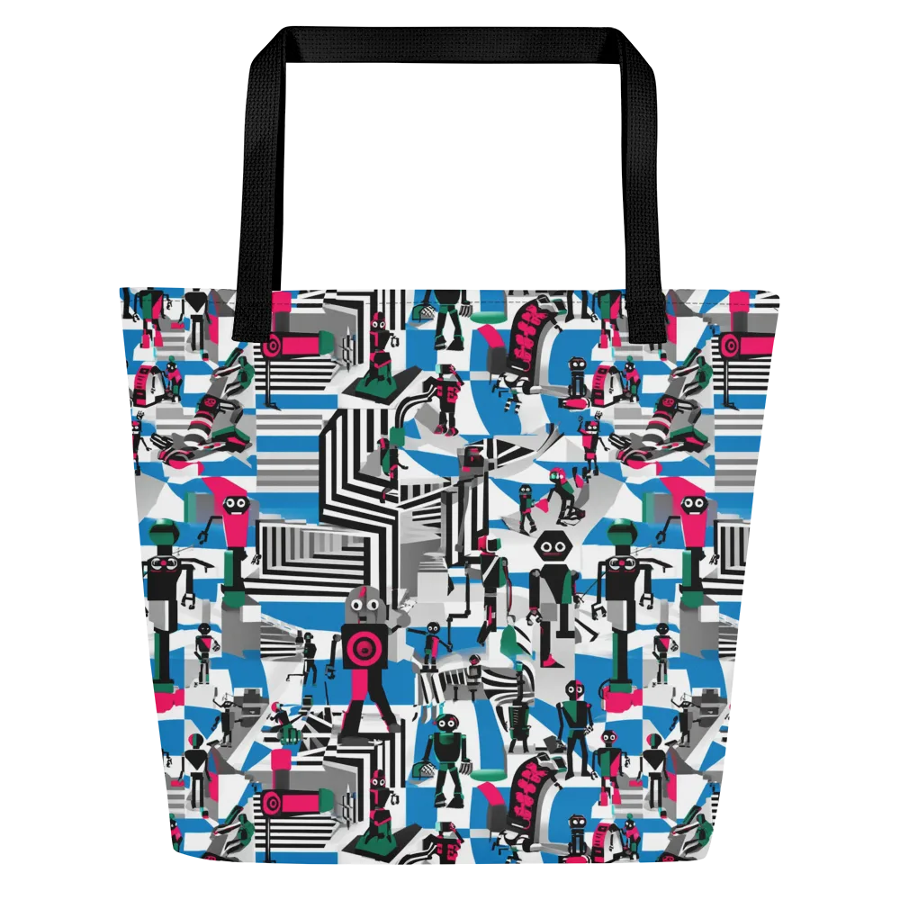 Synthetic Circus on Large Tote Bag W/ Pocket — Front