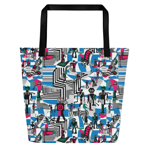 Synthetic Circus on a Large Tote Bag W/ Pocket