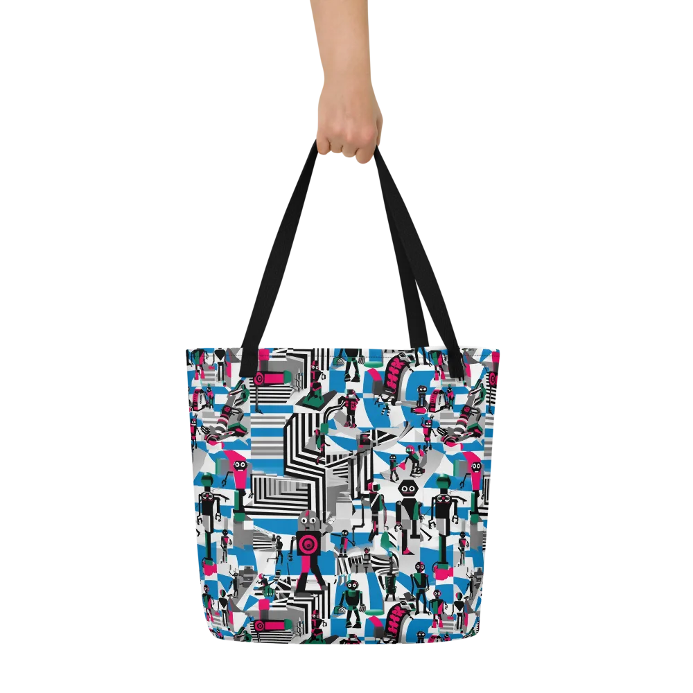 Synthetic Circus on Large Tote Bag W/ Pocket — Front