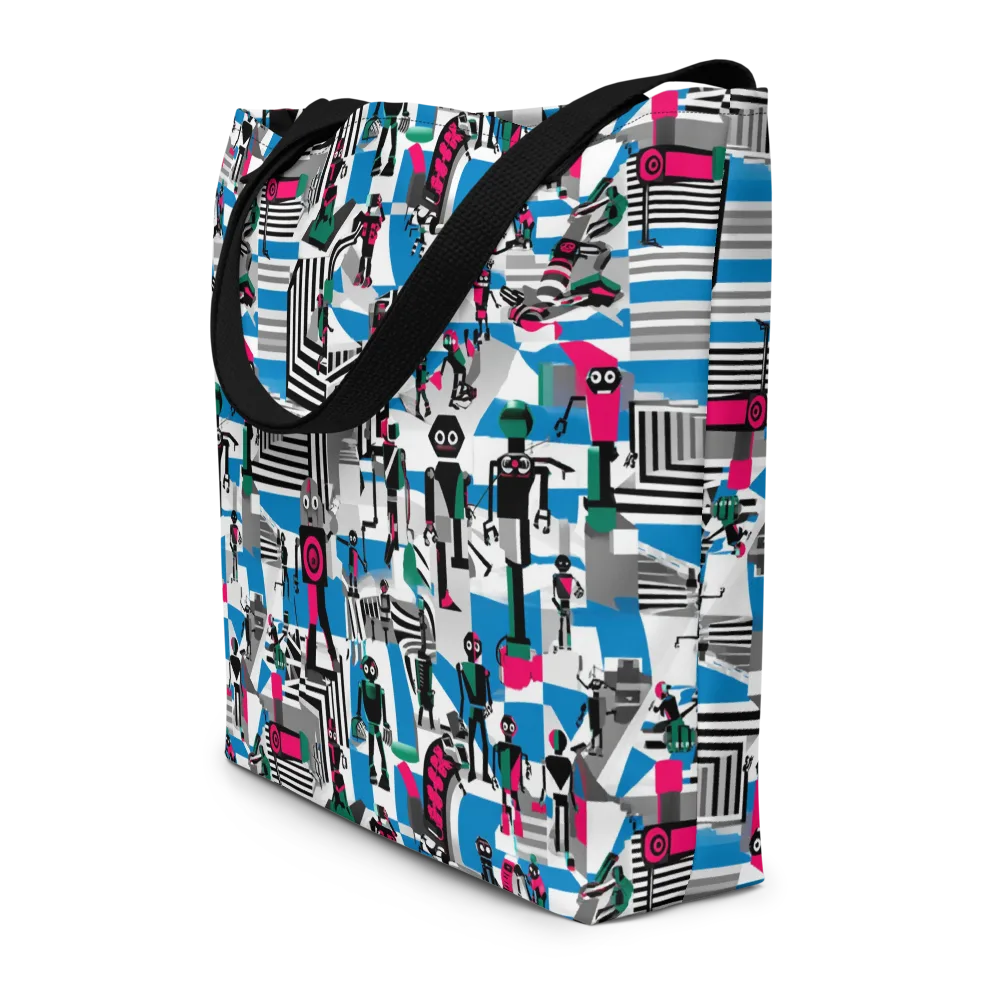 Synthetic Circus on Large Tote Bag W/ Pocket — Front