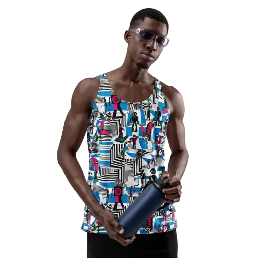 Synthetic Circus on a Men's Tank Top