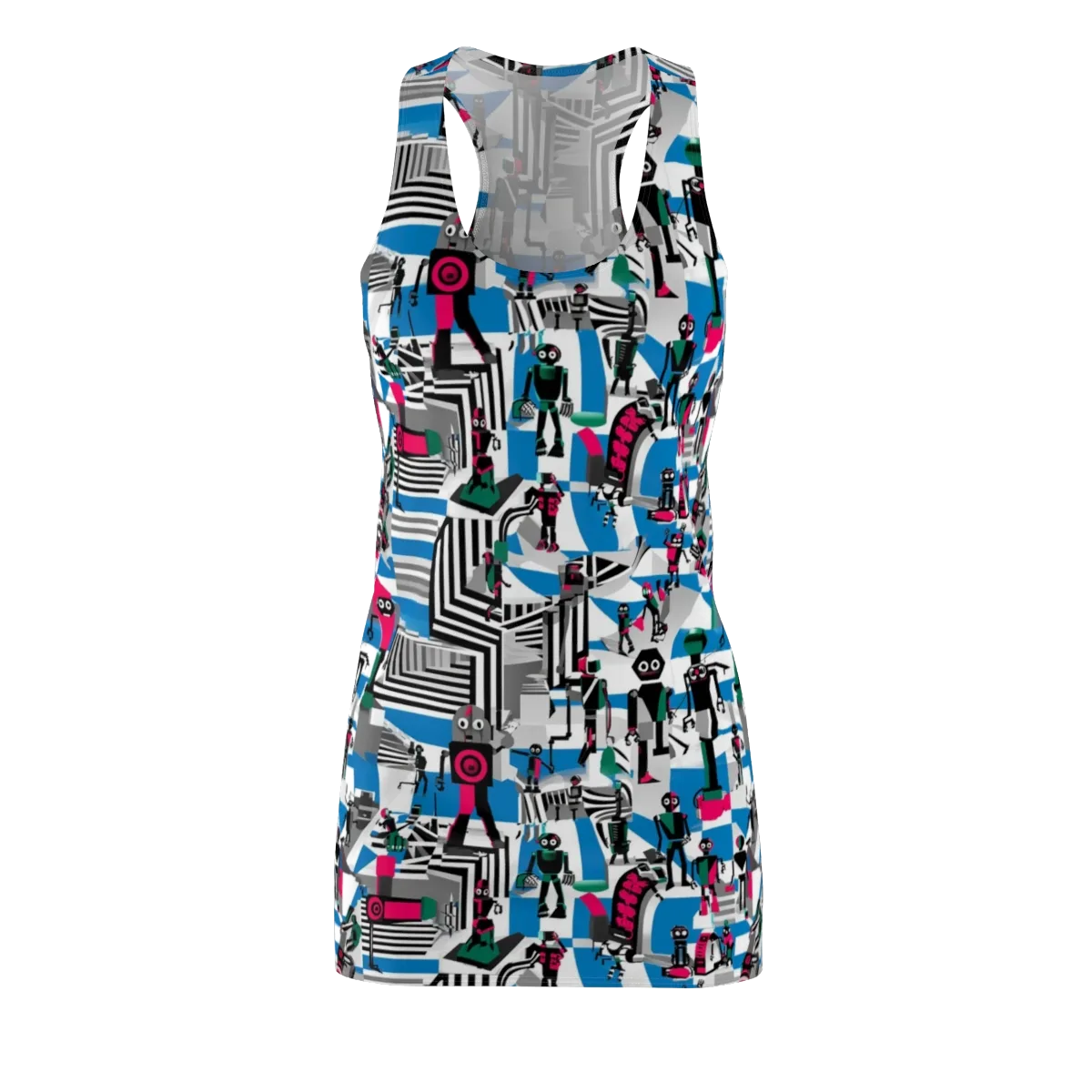 Synthetic Circus on Racerback Dress — Front