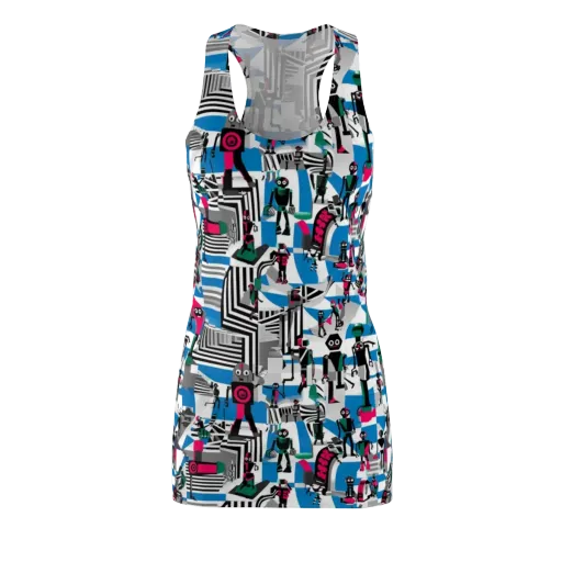 Synthetic Circus on a Racerback Dress
