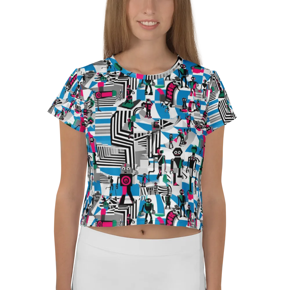 Synthetic Circus on Crop Tee — Front