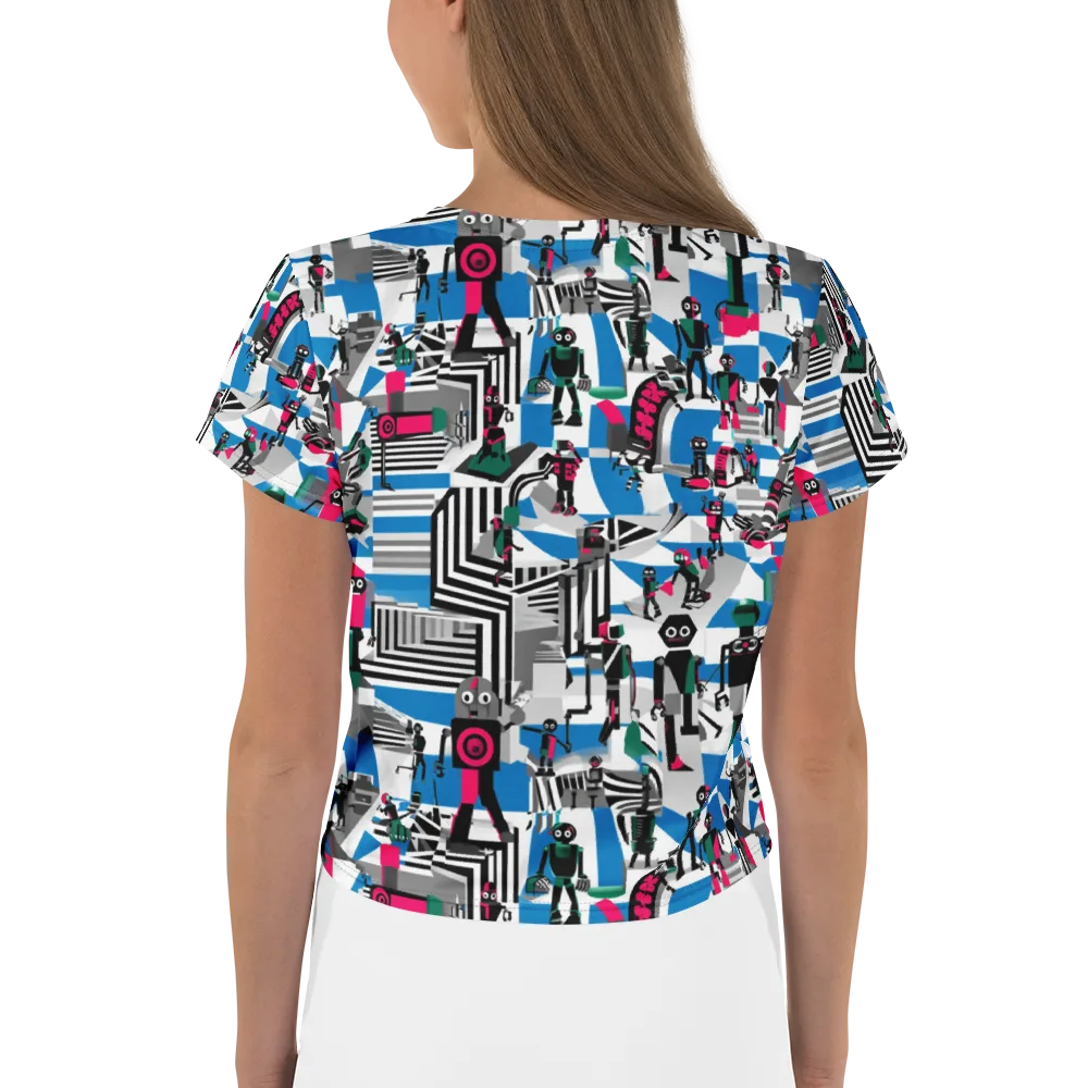 Synthetic Circus on Crop Tee — Back