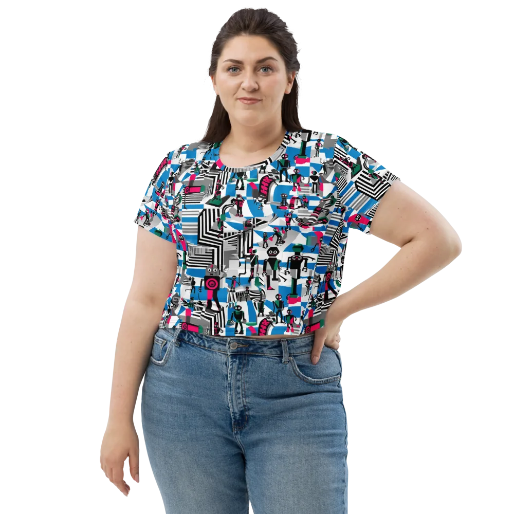 Synthetic Circus on Crop Tee — Front