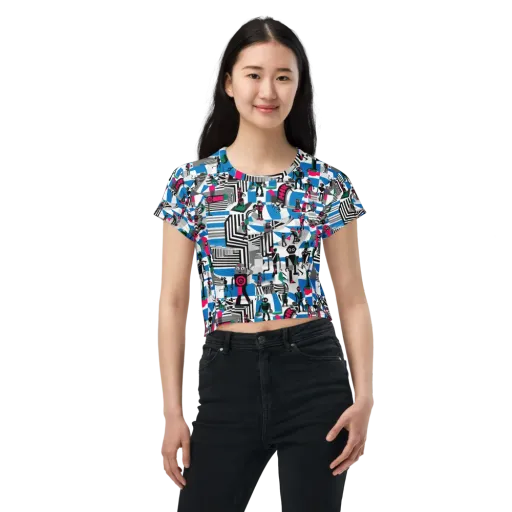 Synthetic Circus on a Crop Tee