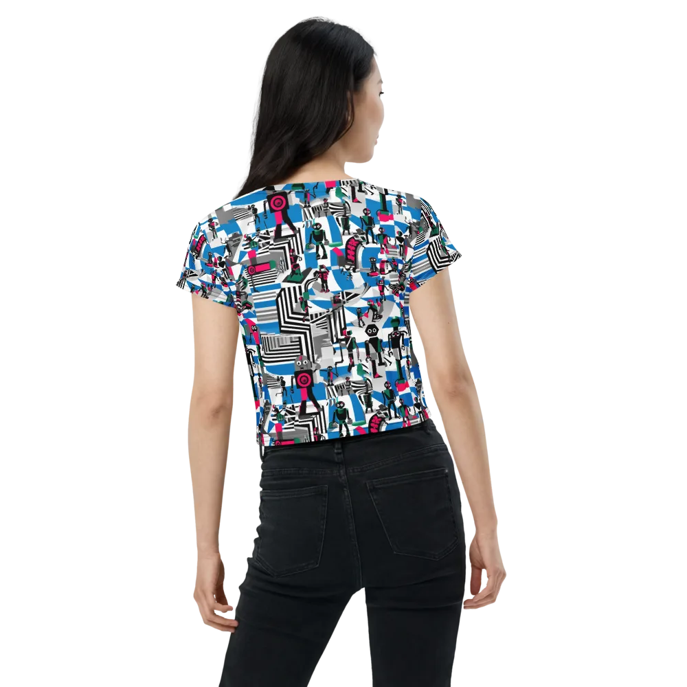 Synthetic Circus on Crop Tee — Back
