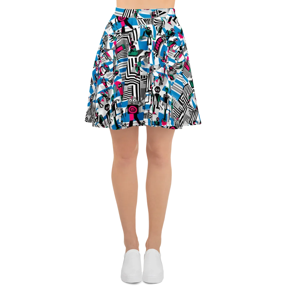 Synthetic Circus on Skater Skirt — Front