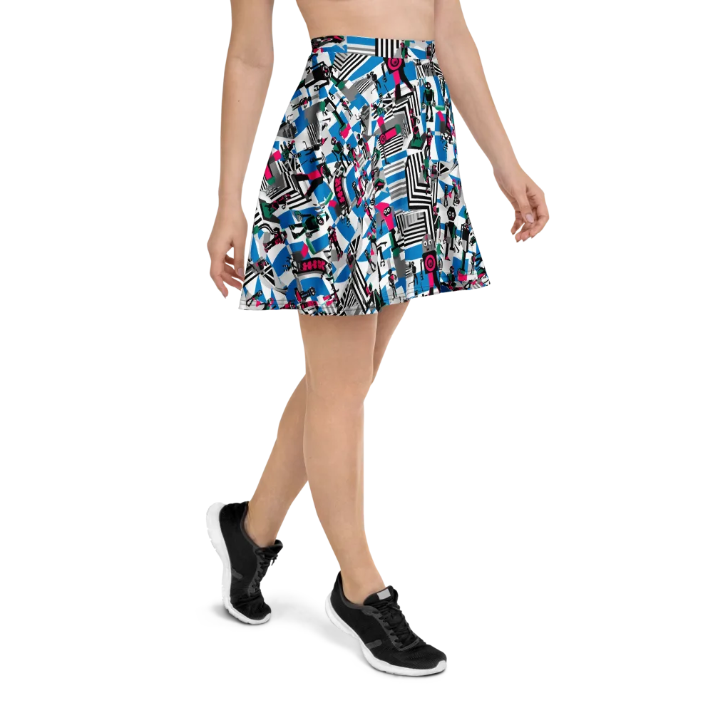 Synthetic Circus on Skater Skirt — Right
