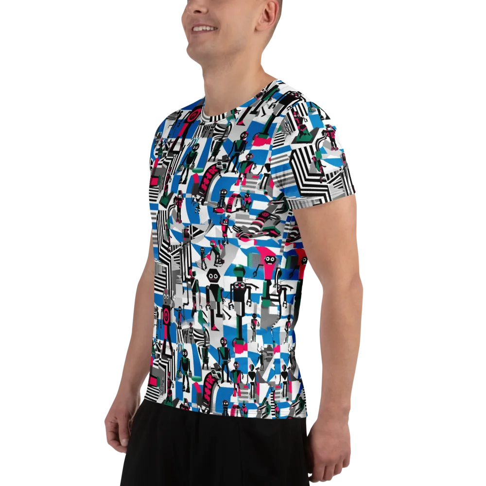 Synthetic Circus on Men's Athletic T-Shirt — Left