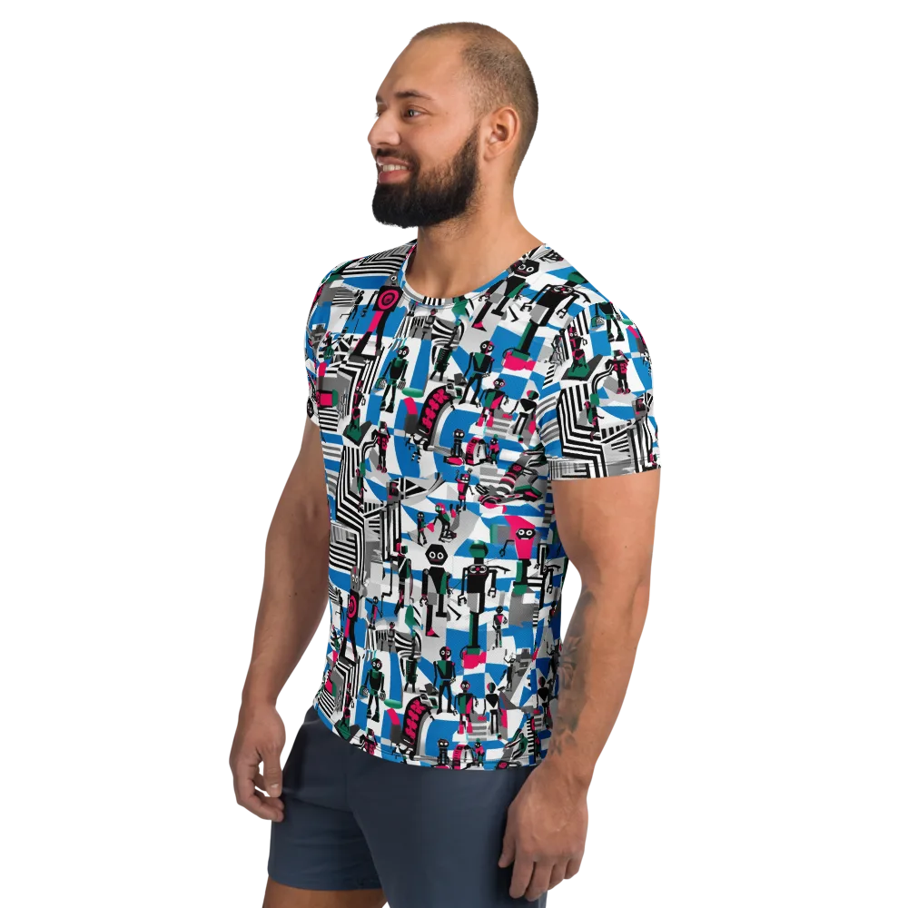 Synthetic Circus on Men's Athletic T-Shirt — Left